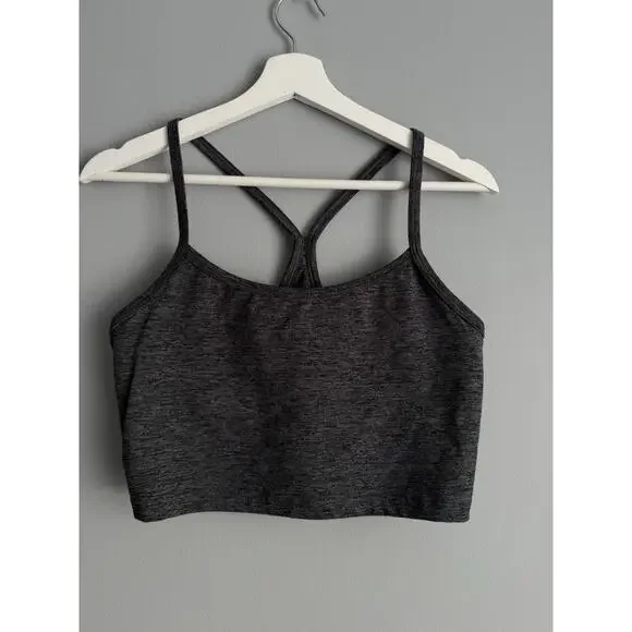Aerie Offline Sports Bra Womens Medium Gray Activewear Yoga Gym Athleisure