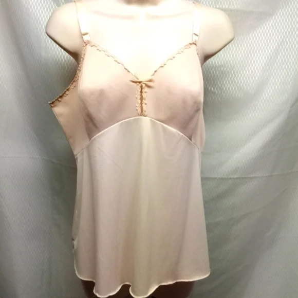 Vintage Intimates Camisole Top Size L, Beige, Pre_owned