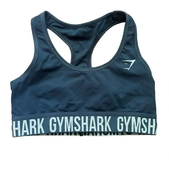 Gym Shark Sports Bra - Navy Blue - Size Small