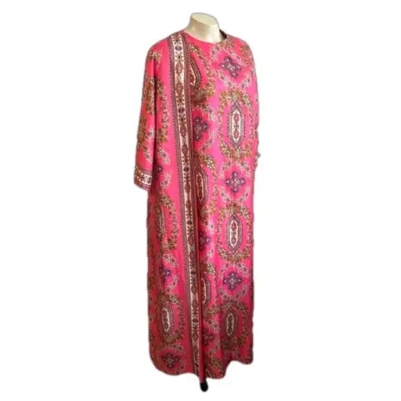 Diana Dean for Julius Lonschein vtg mobwife acetate Robe SZ MED NWT