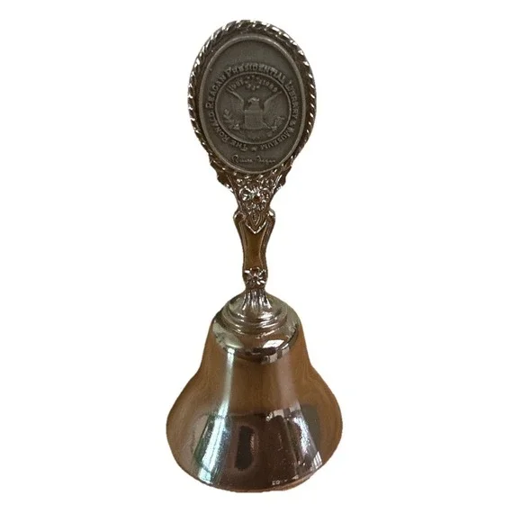 Vintage Bell The Ronald Reagan Presidential Library Museum  Souvenir 4