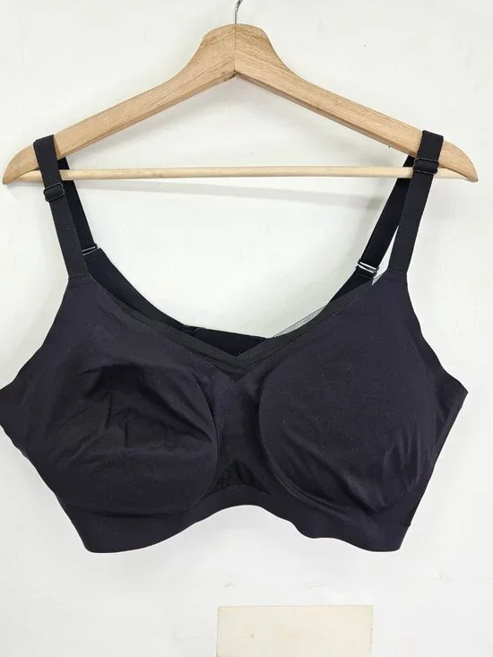 Honeylove Bra Womens 1X Black Mesh Wireless Shapewear Support Comfort Fit Lounge