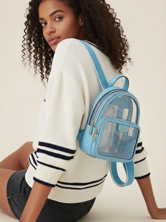 kate spade light blue clear crossbody bag nwot