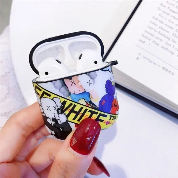 Off White New Trending Inspired Kaws Airpods Case