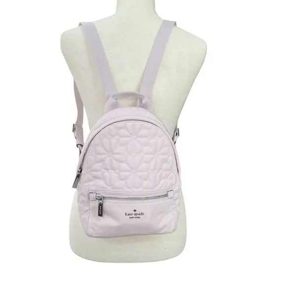 Kate Spade New York Quilted Flower Mini Backpack In Light Pink With Adjustable S