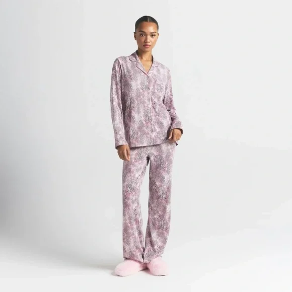 SKIMS Sleep Long-sleeved Button Up Set - XS