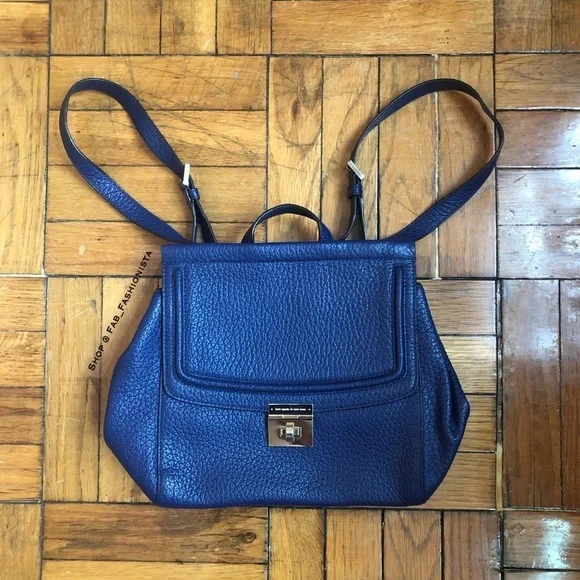 Kate Spade leather backpack blue