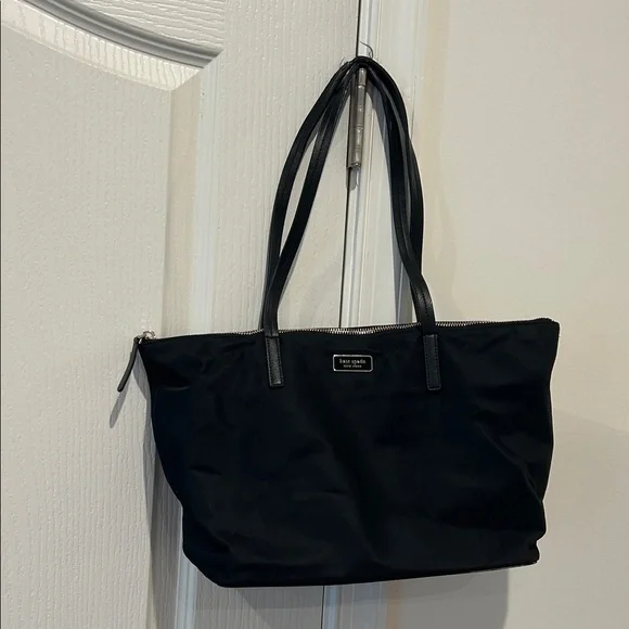 Kate Spade Vinyl Black Tote Bag