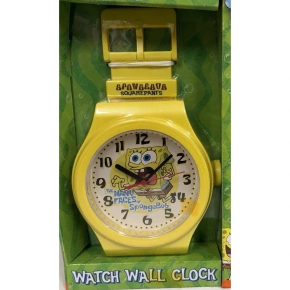 Nickelodeon Spongebob Squarepants Watch Wall Clock limited vintage 2004