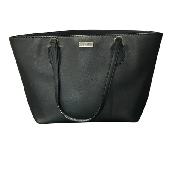 Kate Spade New York Laurel Way Dally Tote Bag in black saffiano leather