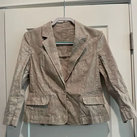 120% Lino Grey Blazer