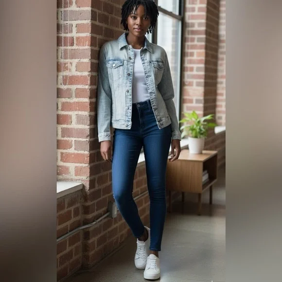 NWT Express Light Wash Jean Jacket