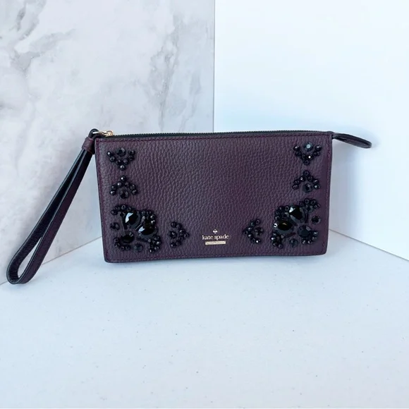 Kate Spade Anderson Way Ciara Wristlet in Deep Plum