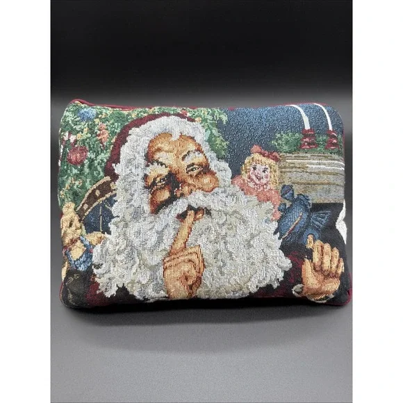 Vintage Santa‎ Throw Pillow