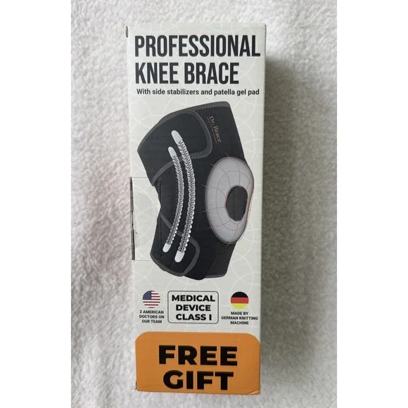 Dr. Brace Elite Knee Brace With Side Stabilizers & Patella Gel Pad Size XXL