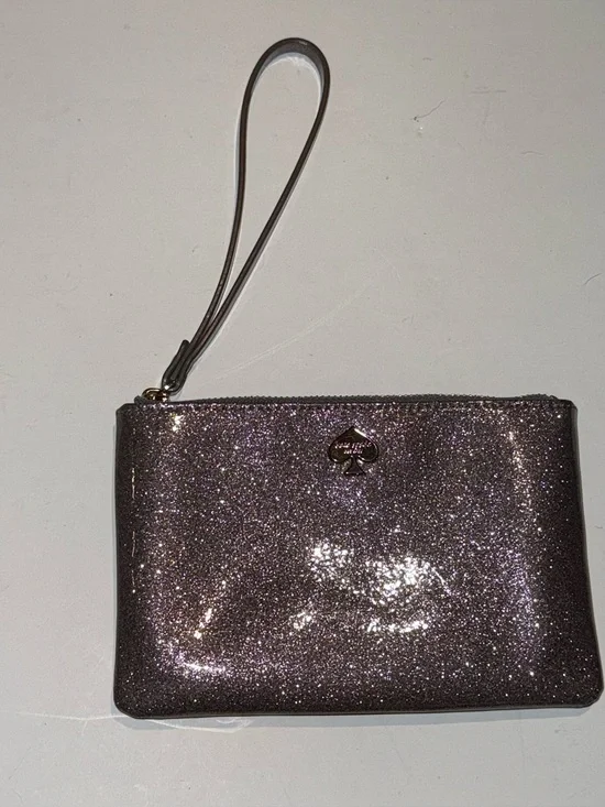kate spade Glitter Wristlet in Metallic Lavender