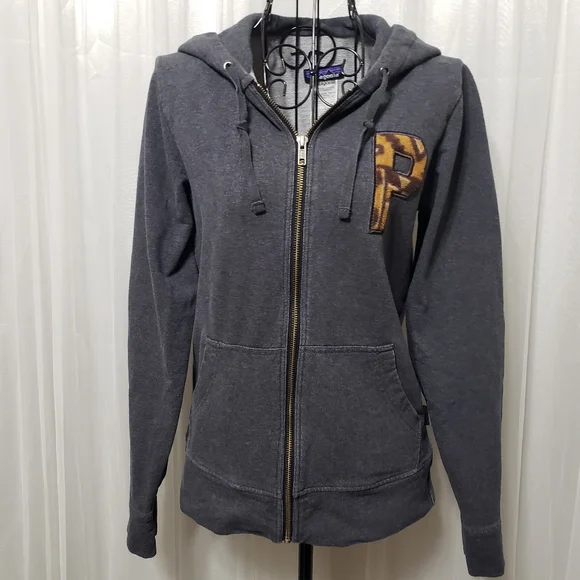Patagonia Sz XS Letter 'P' Full Zip Hoodie
