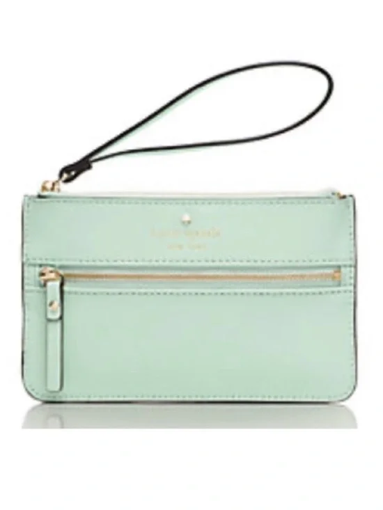 Kate Spade Mikas Pond Bee Wristlet Mint Mojito Green