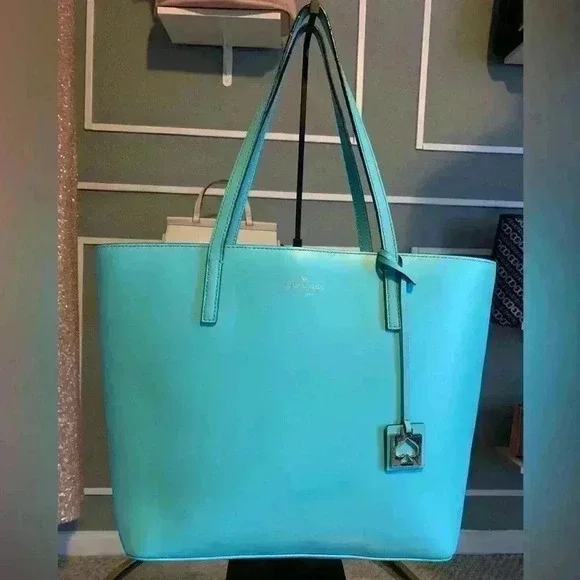 Kate Spade New York Tote Handbag Aqua Color.