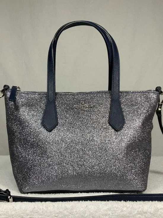 ♠️ Kate Spade Blue Glitter Small Satchel Crossbody