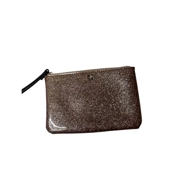 Kate Spade Glitter Wristlet Clutch - Rose Gold