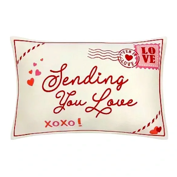 Valentine’s Day Love Letter Pillow NWT
