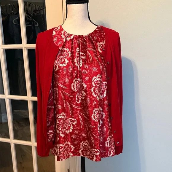 Talbot Cardigan & Matching Blouse