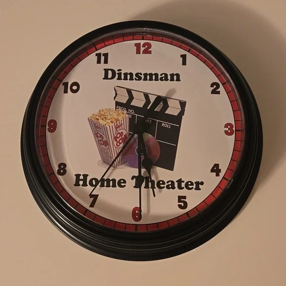 Home Theater Wall Clock