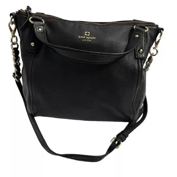 Kate Spade Handbag Leather black Satchel ShoulderBag Purse