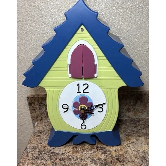 Rare Xanadoo Gifts Meowing Cat Cuckoo Clock For Parts