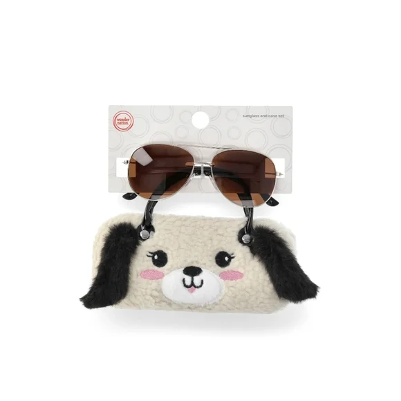 🌴♡Wonder Nation Aviator Sunglasses with Puppy Case
