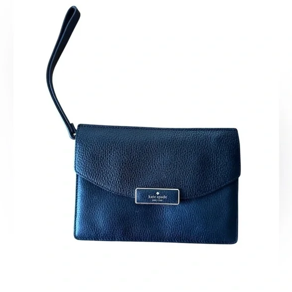 Kate Spade Mollie Braxton Place Wristlet Clutch Wallet Zip Black
