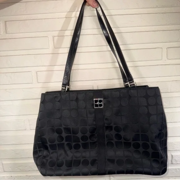 Kate Spade Vintage Black Nylon Shoulder Bag Made in Italy