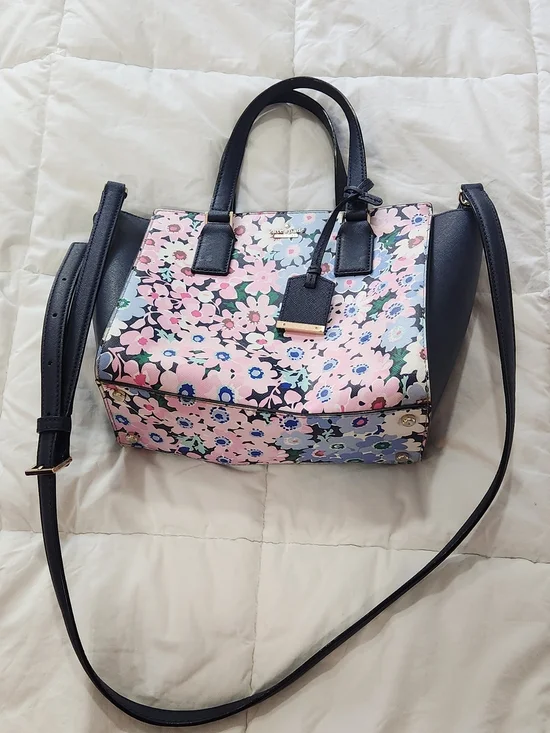 Kate Spade Cameron Street Small Hayden Satchel in a floral pattern