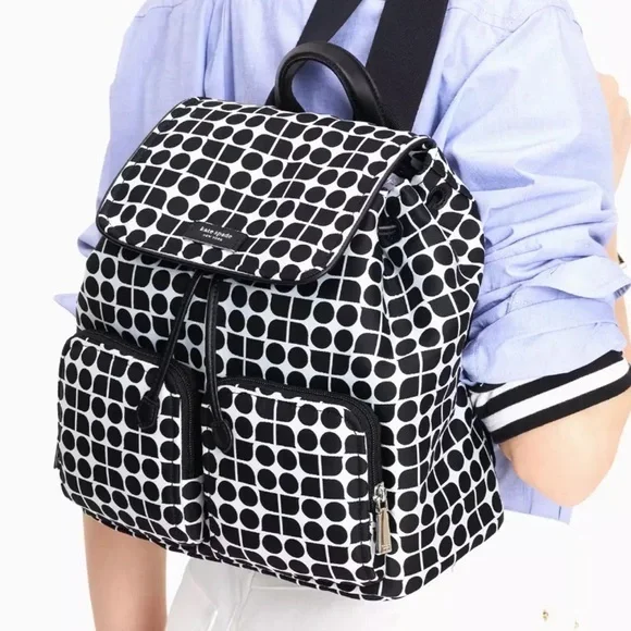 Kate Spade Noel Printed Fabric Backpack SKU 9957129 NWT