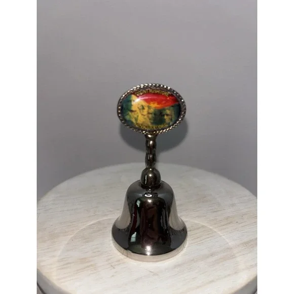 Vintage Silver Plated Mount Rushmore Bell 4