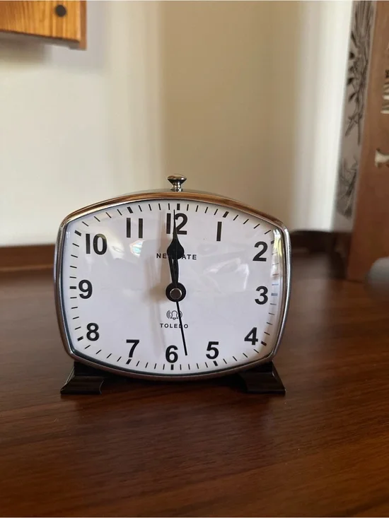 NEWGATE TOLEDO ALARM CLOCK - BACK RETRO - NEW IN BOX -Rejuvenation Hardware