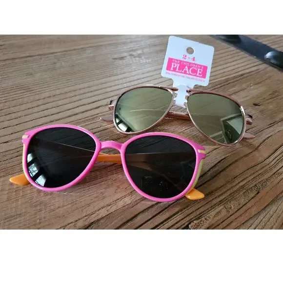 2 pairs of girls sunglasses, new, size 3+
