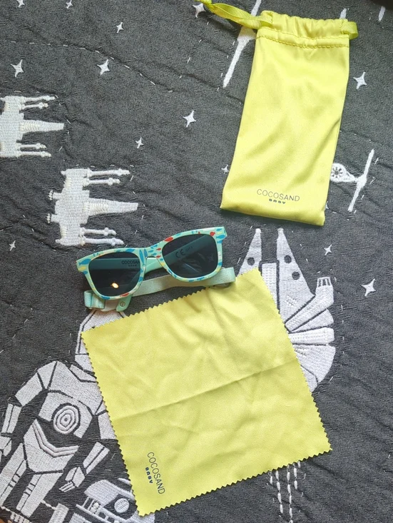Cocosand Baby Yellow Kids Sunglasses with Strap