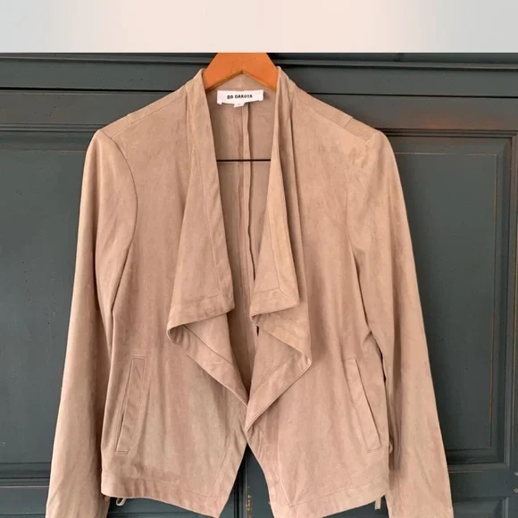 Light Pink Faux Suede Jacket by BB Dakota Size L