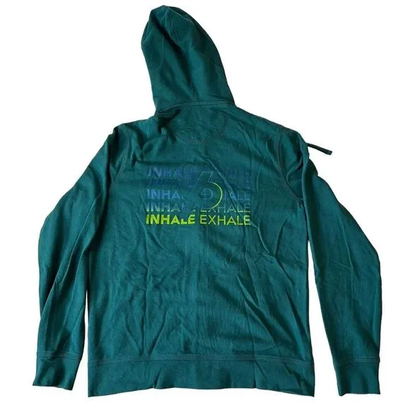 Wear It To Heart Full Zip Hoodie Jacket Green Womens Mens‎ Size Small Athletic
