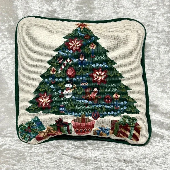 Christmas Tree Tapestry Small‎ Throw Pillow Decorative Holiday Gifts 8.5
