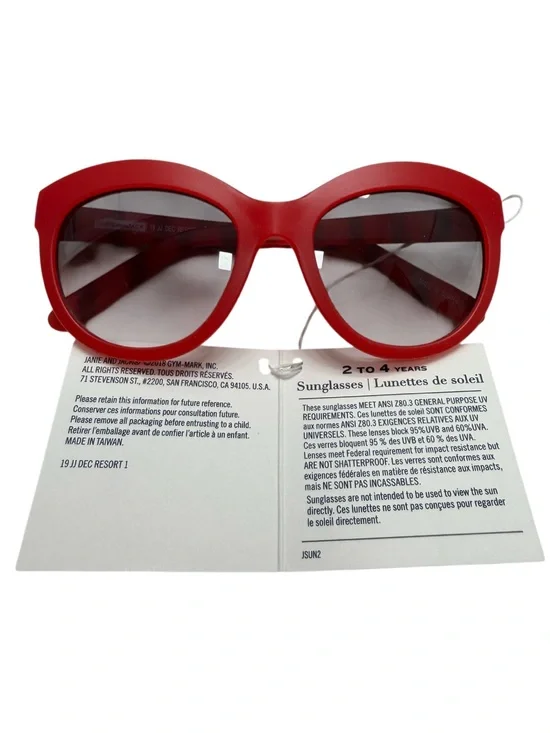 Janie and Jack Bold Red Kids Sunglasses