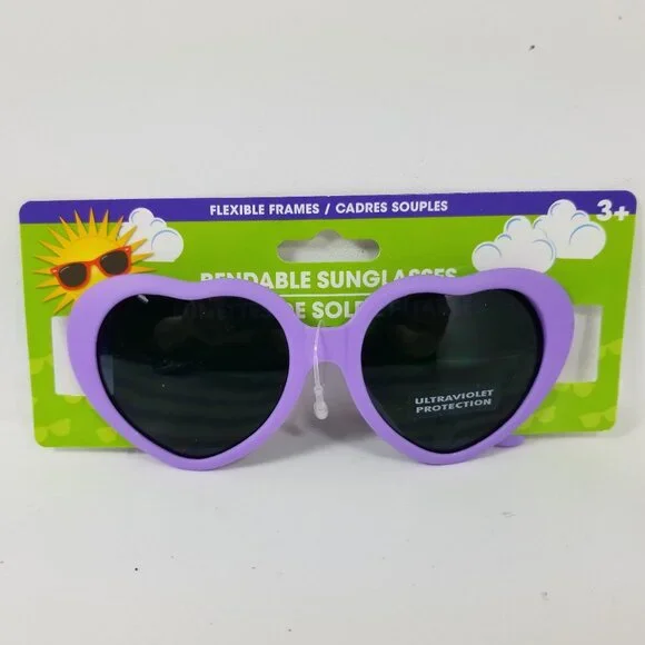 Heart shaped kids sunglasses with uv protection