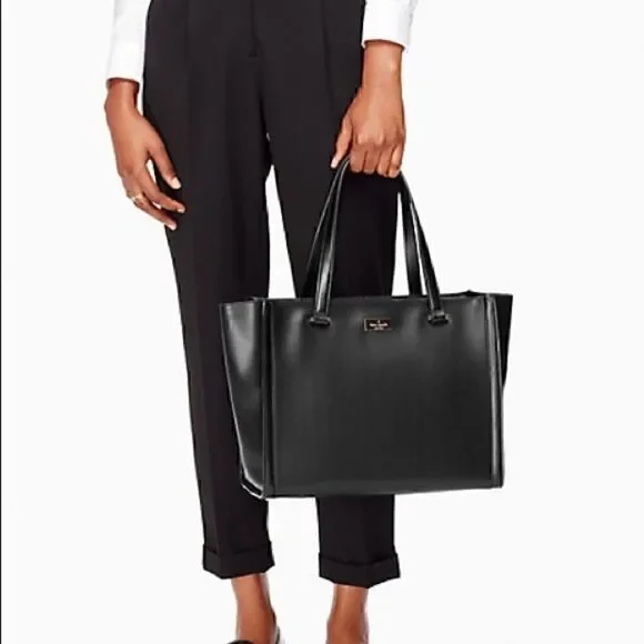 KATE SPADE regatta court vita black soft leather