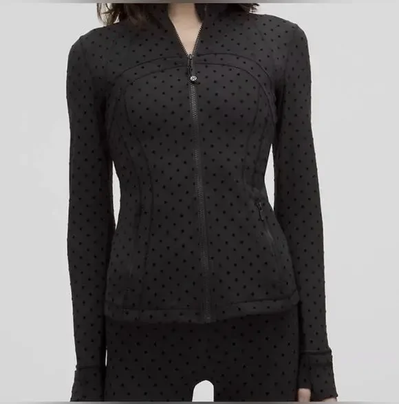 Lululemon Define Nulu Polka Flock Jacket Size 8- Rare