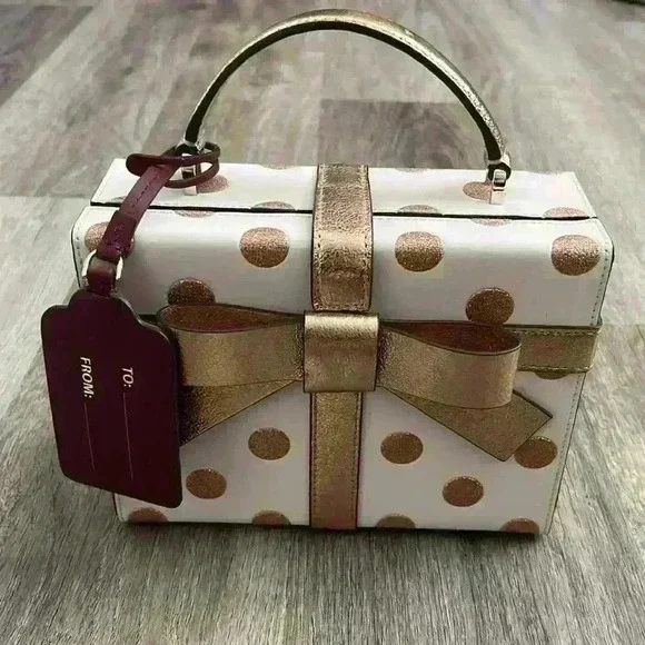 kate spade Wrapping Party Dot Gift Box Crossbody Bag