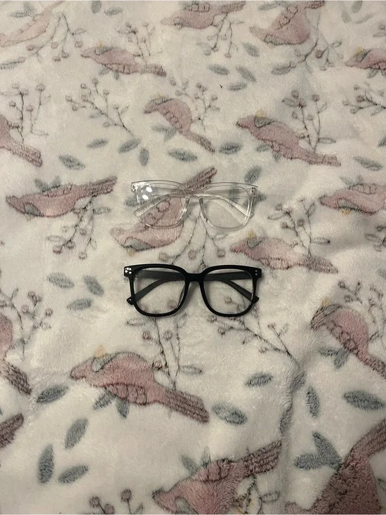 Clear and Black Kids Fashion Glasses Set
