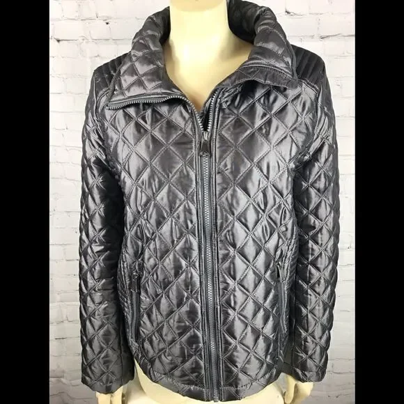 Andrew Marc Marc New York Medium Gray Puffer Coat