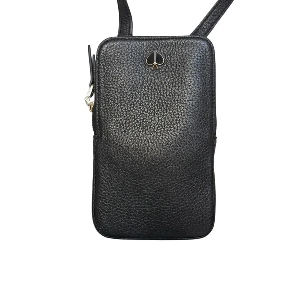 Kate spade New York phone crossbody bag black leather